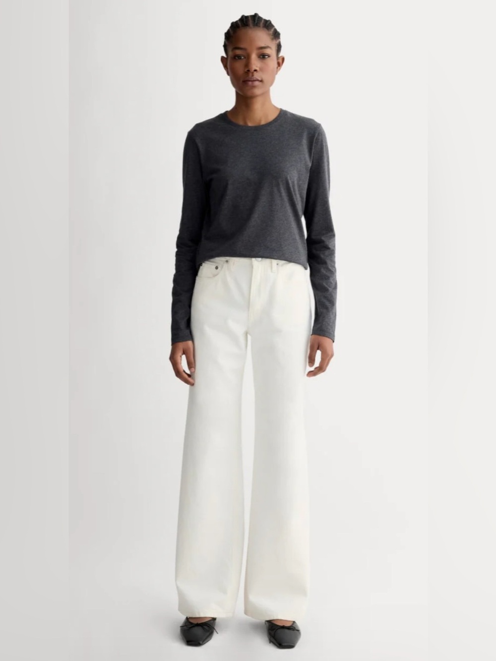 New Everlane THE MID-WAY JEAN in Bone Size 29